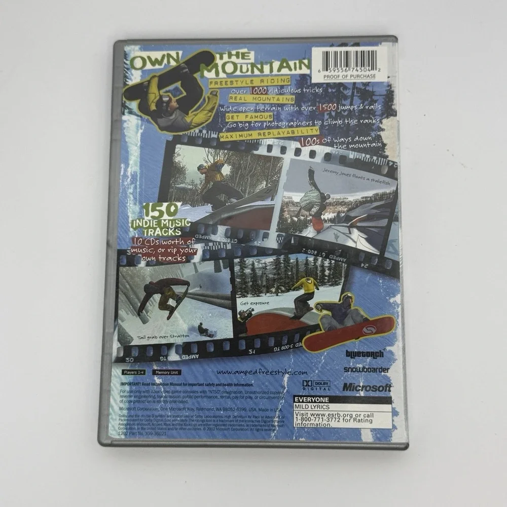 Amped: Freestyle Snowboarding (Microsoft Xbox, 2002)‎ CIB w/ Manual Tested Works